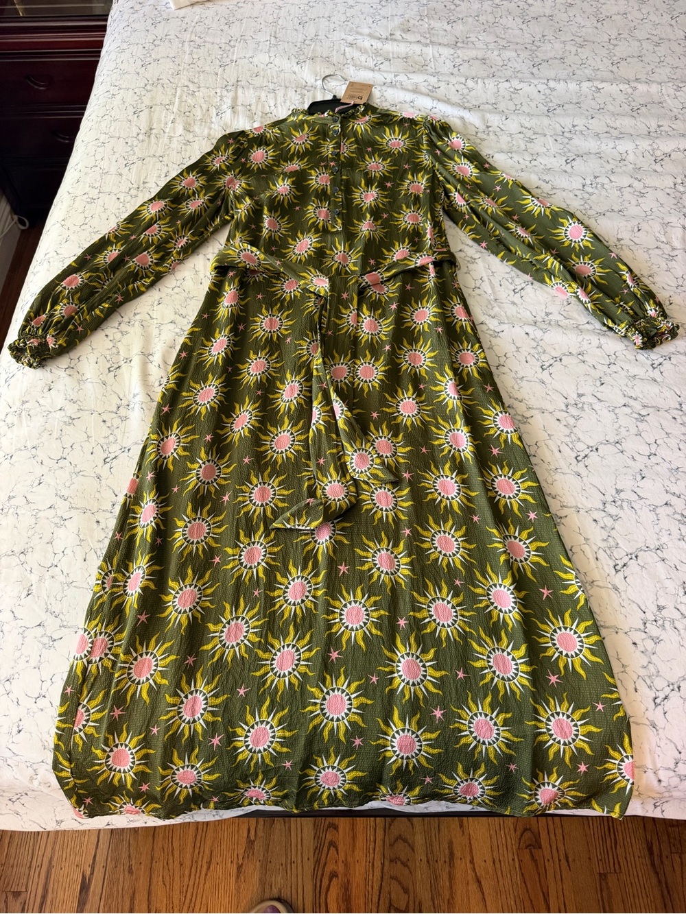 Boden Jasmine Satin Midi Dress - Picture 4 of 16